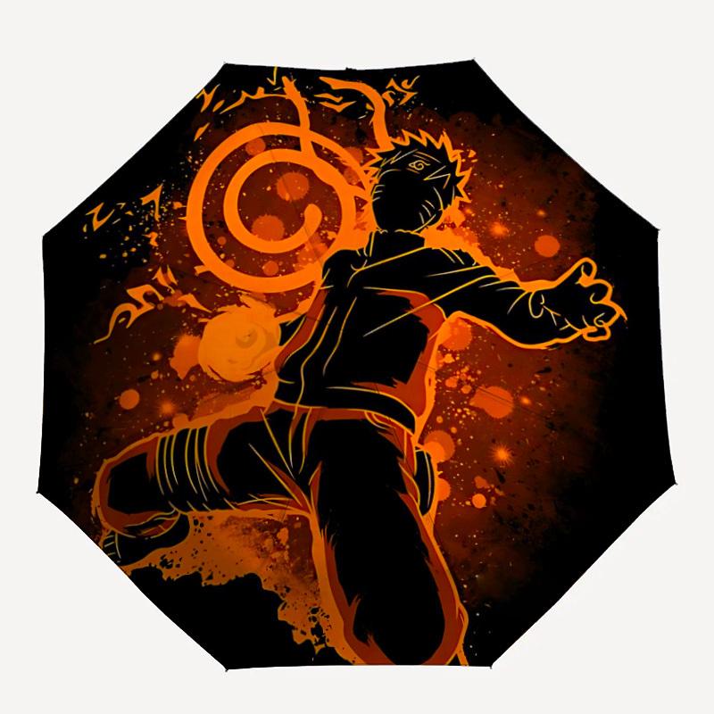 

1pc Naruto Automatic Folding Umbrella with 8 Bones, 3-Fold Compact Umbrella, Compact Design On-the-Go Essential, casual outdoor accessory, C