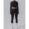 Yoga Clothes Long-Sleeve Suit Women's Quick-Drying Slim Fit Thin and Breathable Fitness Pants Stretch Tight Fashion Sexy Top