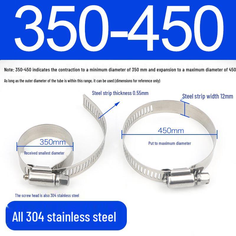 Guzhuju 304 Stainless Steel Square Hose Clamps