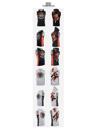 Miękka bluza bez rękawów z kapturem Soft Monkey Unisex MMA & Muay Thai: Szybkoschnąca kurtka treningowa Tiger Sport