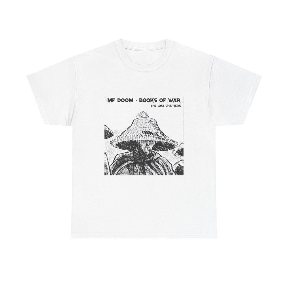 MF DOOM Книги Войны Арт Графический Принт Унисекс Тяжелая Хлопковая Футболка 3XL