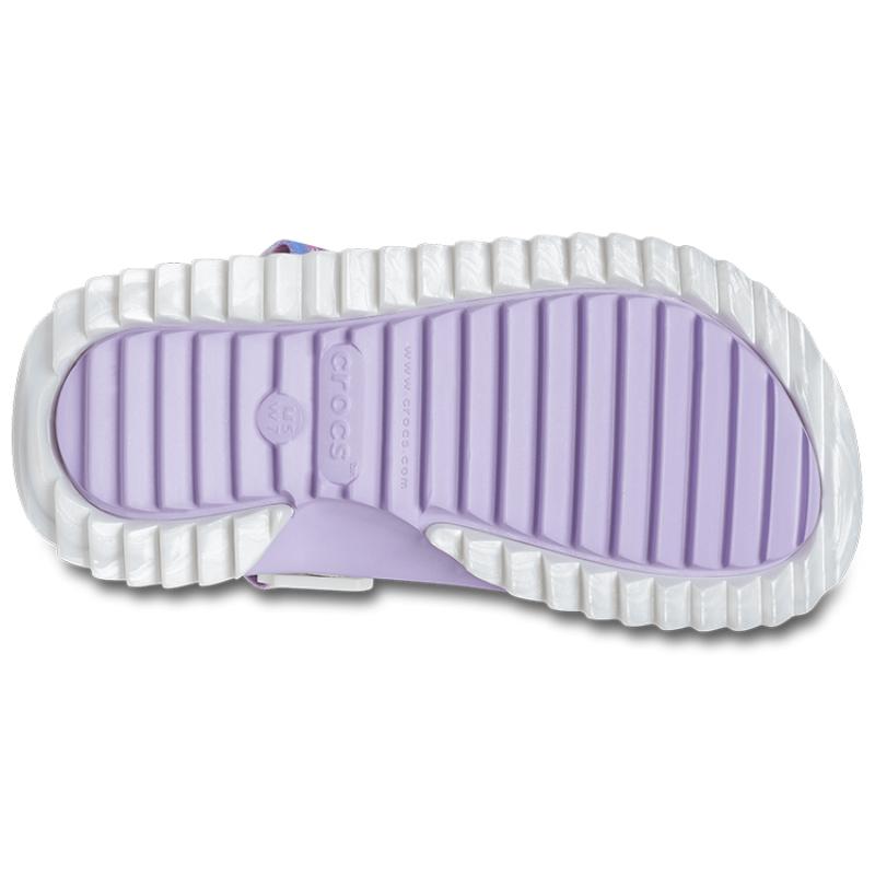 Crocs Classic Clog EVA Round Toe Perforated Shoes Unisex White Purple