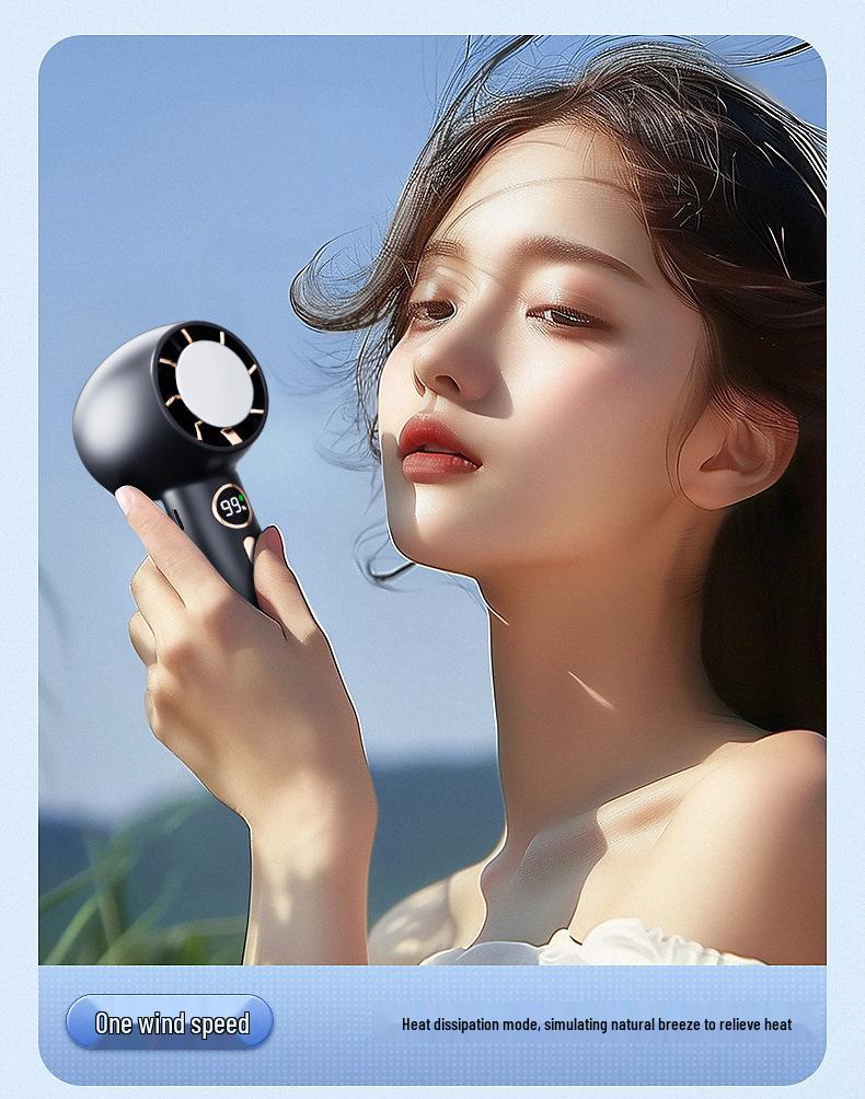 Portable USB Cold Compress Handheld Fan for Outdoor Travel and Sports