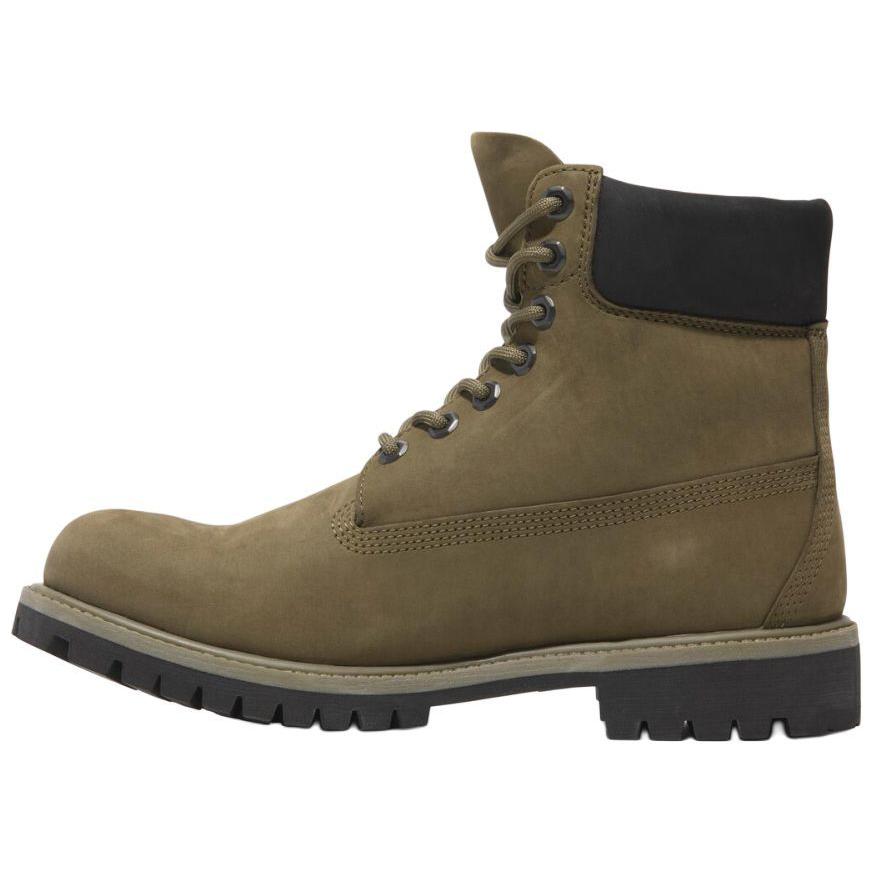 Timberland Premium Series Waterproof Durable Slip-Resistant Comfortable Versatile Short Outdoor Boots Men Boots Brown Green TB0A2P6WEO81