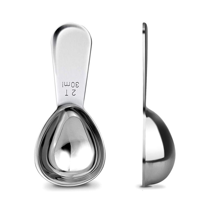 2Pcs Coffee Scoops Kitchen Measuring Spoon Set Coffee Milk Powder Spoon Stainless Steel Measuring Spoon Scoop Coffee Accessories
