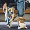 Student Color Matching Sports and Leisure Shoes Four Seasons New Low-top Lace-up Heightening Shoes Fashion Trend Outdoor Men's Shoes Large Size
