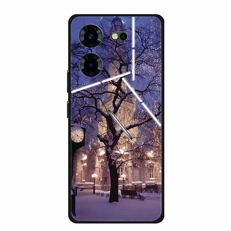 Luxury Case For Tecno Pova 5 Pro 5G TPU Soft Silicone Back Cover for Tecno Pova5 Pro 2023 LH8n Phone Cases Cute 6.78" New etui