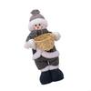 Elegant Holiday Decoration Santa/Snowman Figure Tabletop Ornament Stylish Standing Doll Adorment for Window and Doorway