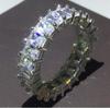 Wholesale Eternity Band Promise ring 925 Sterling silver Diamond cz Engagement Wedding Rings for women Men Finger Party Jewelry