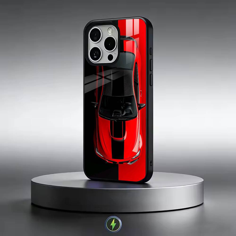 Blue Red Cars M3 M4 Phone Case For iPhone17,16,15,14,13,12,11 Plus,Pro Magnetic with Magsafe Wireless Charging