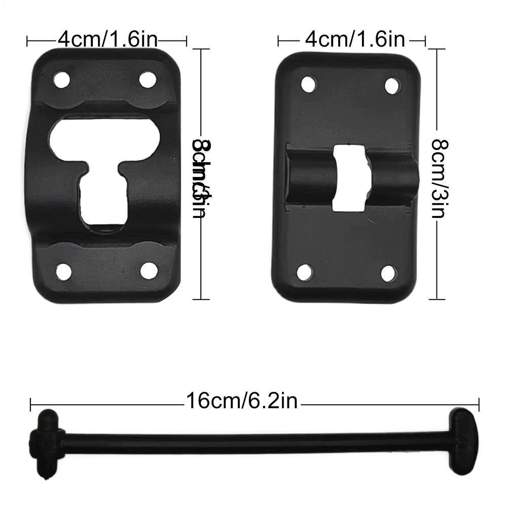

RV Storage Door Latch Universal Weatherproof Matte Bolt Parts RV Door Lock Replacement For Travel Van Camping Interior Exterior
