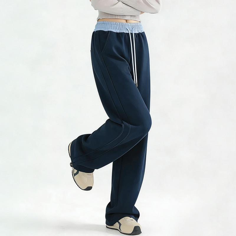 Spring 2026 Stylish Loose Casual Straight-Leg Pants for Middle and High School Girls