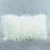 12 X 20 Inch 30 X 50 Cm Decorative New Luxury Series Style Grey Faux Fur Throw Pillow Case Cushion Cover for Sofa Bedroom Car