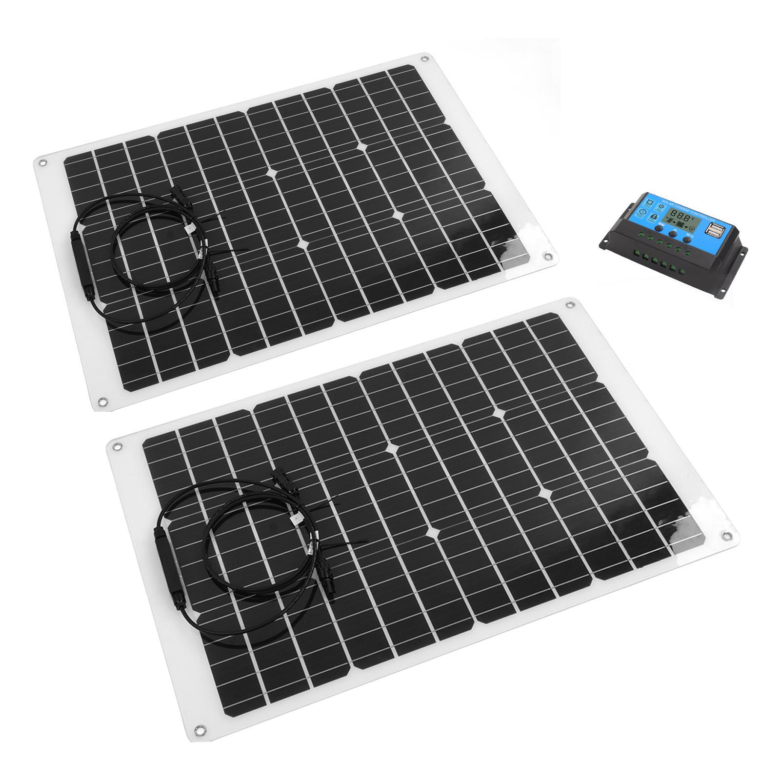

Гибкий комплект солнечных панелей, монокристаллическая 140 Вт, водонепроницаемая солнечная панель с защитой от обратного потока для батареи 12 В