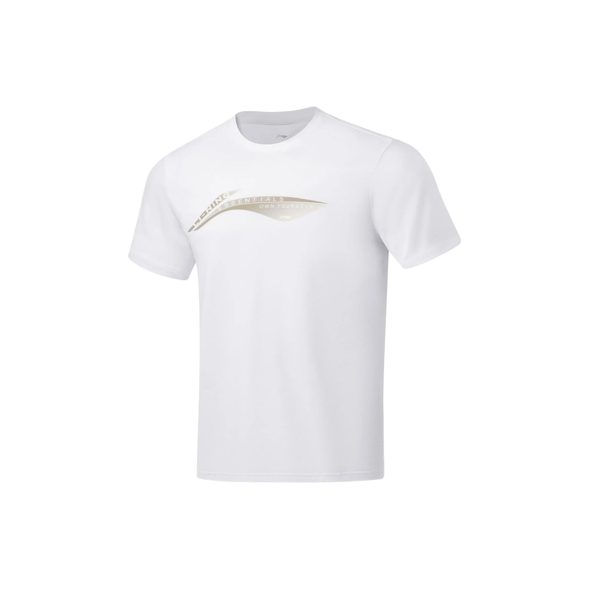 Li-Ning Big Logo Training T-shirt  White  Men s ATST101-2 XL