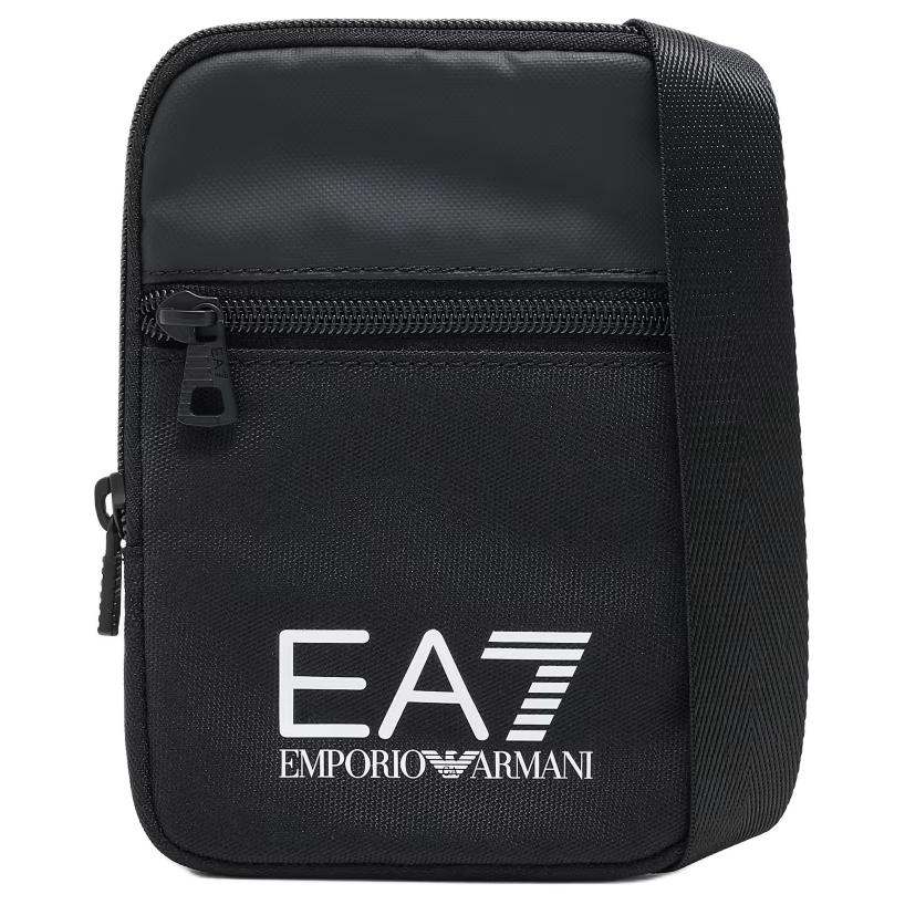 Emporio Armani Adjustable Shoulder Strap Logo Shoulder Bag Men Shoulder Bag Black 7X000391-AF19722-UC001 Basic Set (Bag+Dust Bag)