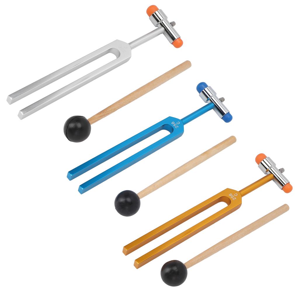 256C Stimmgabel, Aluminiumlegierung, spannungsfrei, resonante Stimmgabel mit Hammeraufbewahrung B