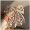 New Korean embroidered lace big bow hairpin for ladies and girls bride elegant spring clip spring and summer hair accessories