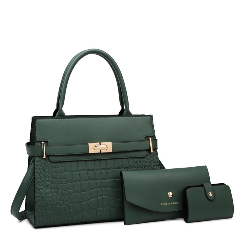 

Korean version of fashionable simple temperament handbag 2025 new Xiaohongshu women s bag shoulder messenger bag зелёный