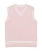 WEGO Knit School Sweater Student Solid Commuting Vest for High School and Junior High School Fall and Spring and Sizes Vest Pink Women's Vest, Top,