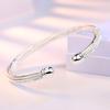 Modish Fashionable  Tone Woman Charm Cuff Wrist Bracelet Gathering Jewelry Linellae Adjustable Bangle Girls Event Souvenir