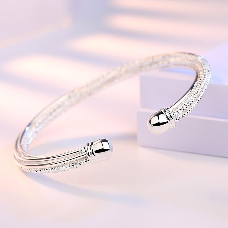 Modish Fashionable Tone Woman Charm Cuff Wrist Bracelet Gathering Jewelry Linellae Adjustable Bangle Girls Event Souvenir