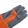 1 Pair of Heat Resistant Gloves  proof Flame Retardant Non Scalding Leather for BBQ Grill