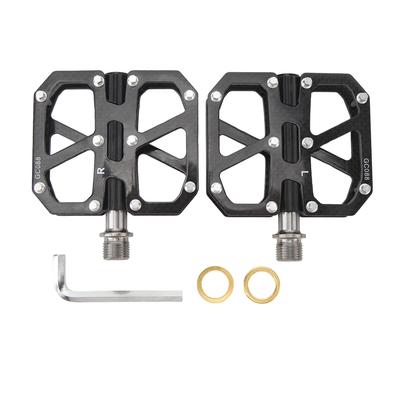 Carbon Fiber Bicycle Pedal with 20 Pins 3 Bearings Titanium Alloy Spindle Anti Skid Universal