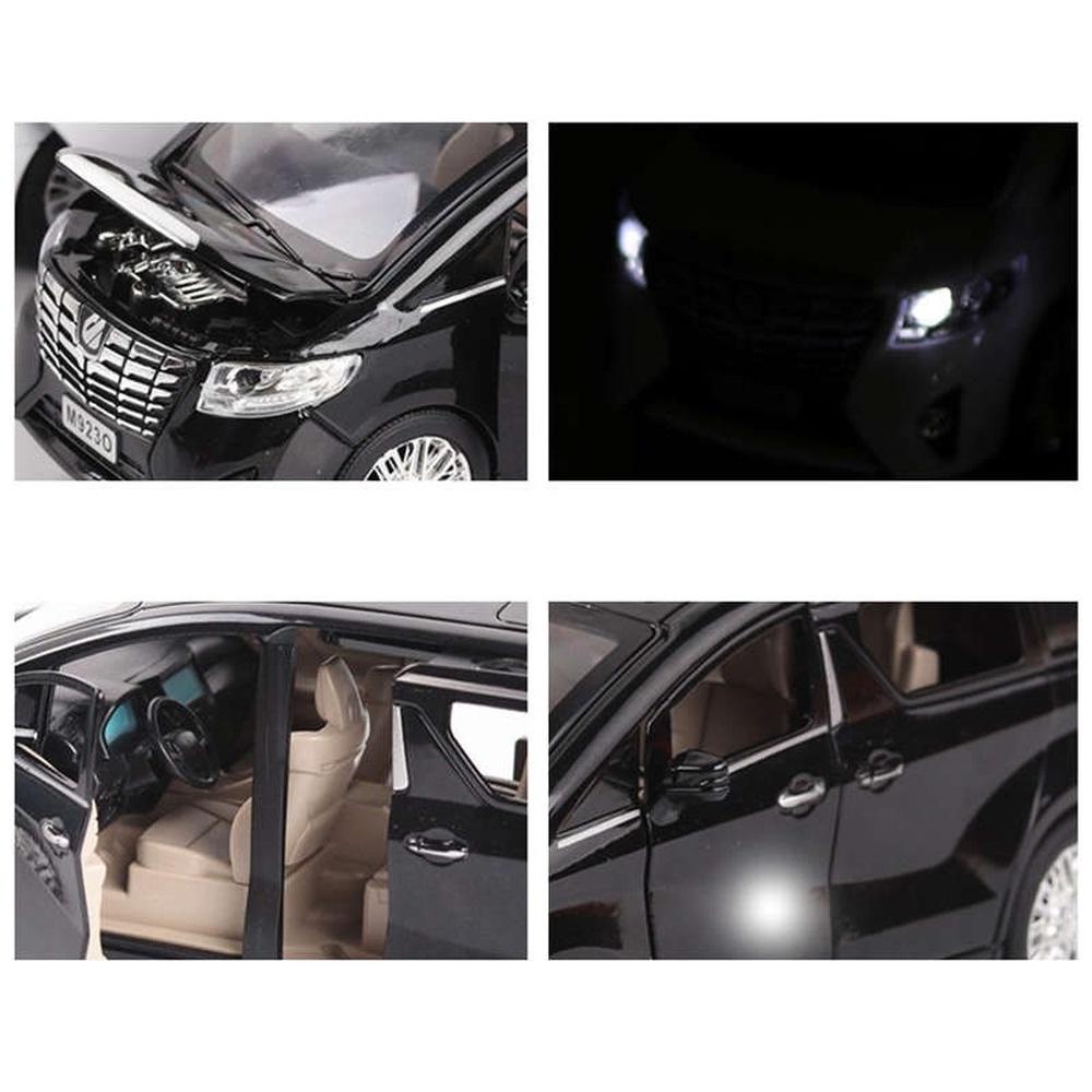 KLT 1:24 Toyota Alphard 20cm Diecast Alloy Car Model Kids Toys