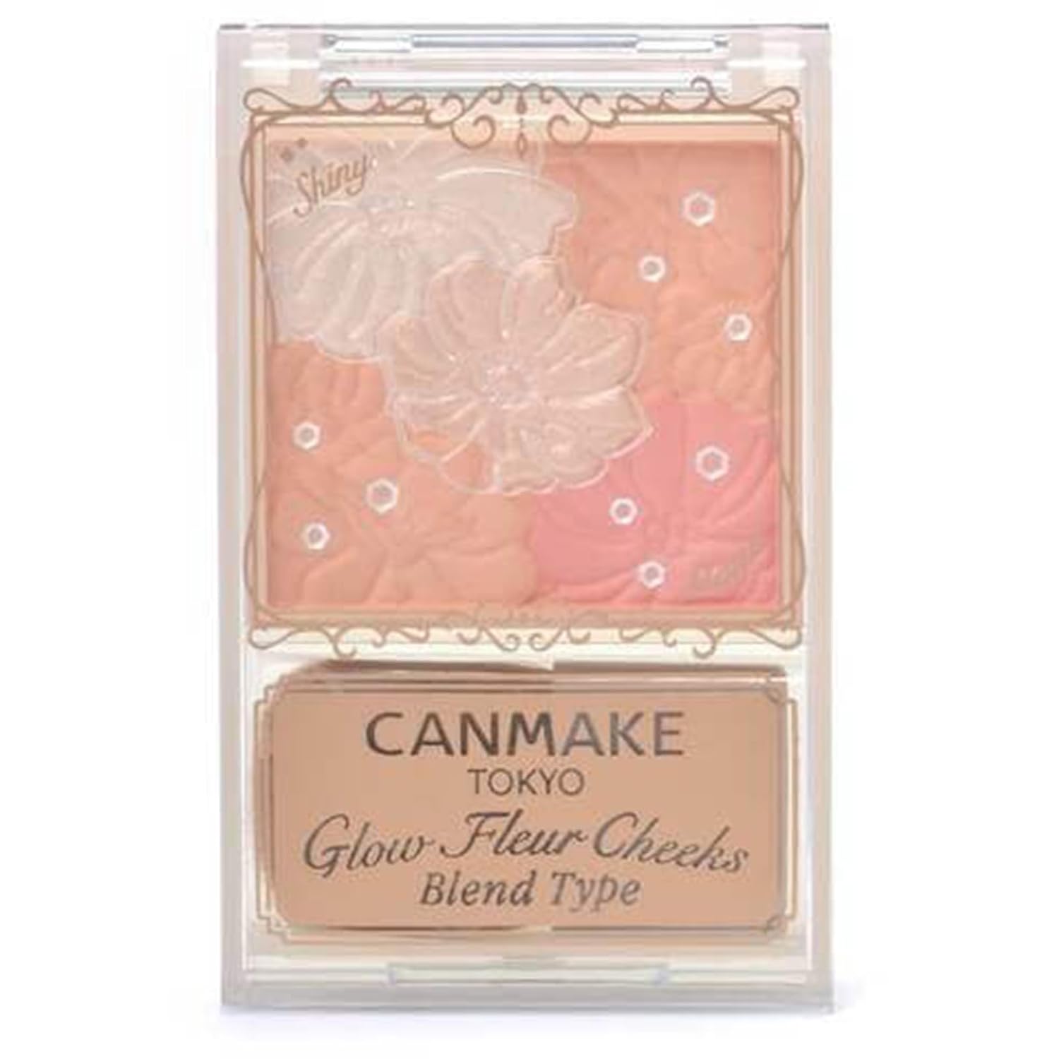 Canmake Glow Fleur Щеки (Тип смеси) B01 Хлопок Коралловый Хайлайтер для щек Прозрачный Матовый 1 шт. (х 1)