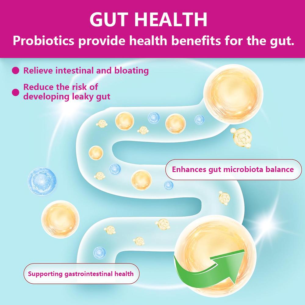 Kids Probiotic Gummies, 4 Billion CFU Probiotic Blend, Strawberry Flavor, 60 Count Dietary Supplement
