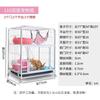 JINGRUIXIANG Multi-Level Modular Iron Cat Cages