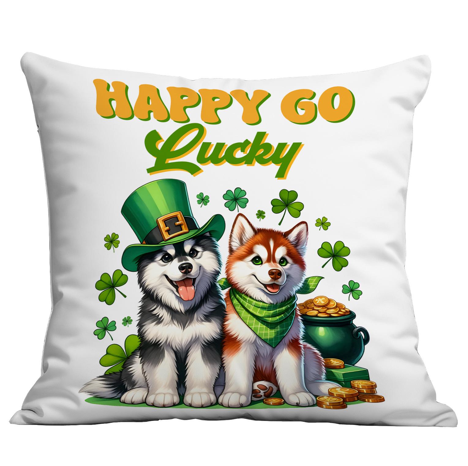 

улица. Патрик с Ирландский Фестиваль Вечеринка Украшение Новая Наволочка на Удачу 45 * 45Cm