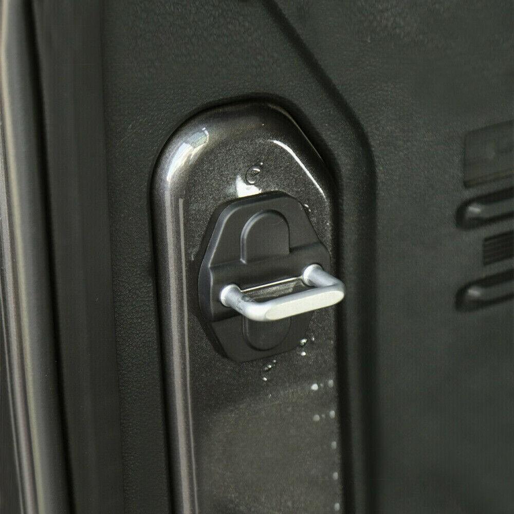 6Pcs Auto Door Lock Protector Cover ABS   For Jeep Wrangler JL Gladiator JT 2018-2020 Door Lock Cover Tools Car Accessories