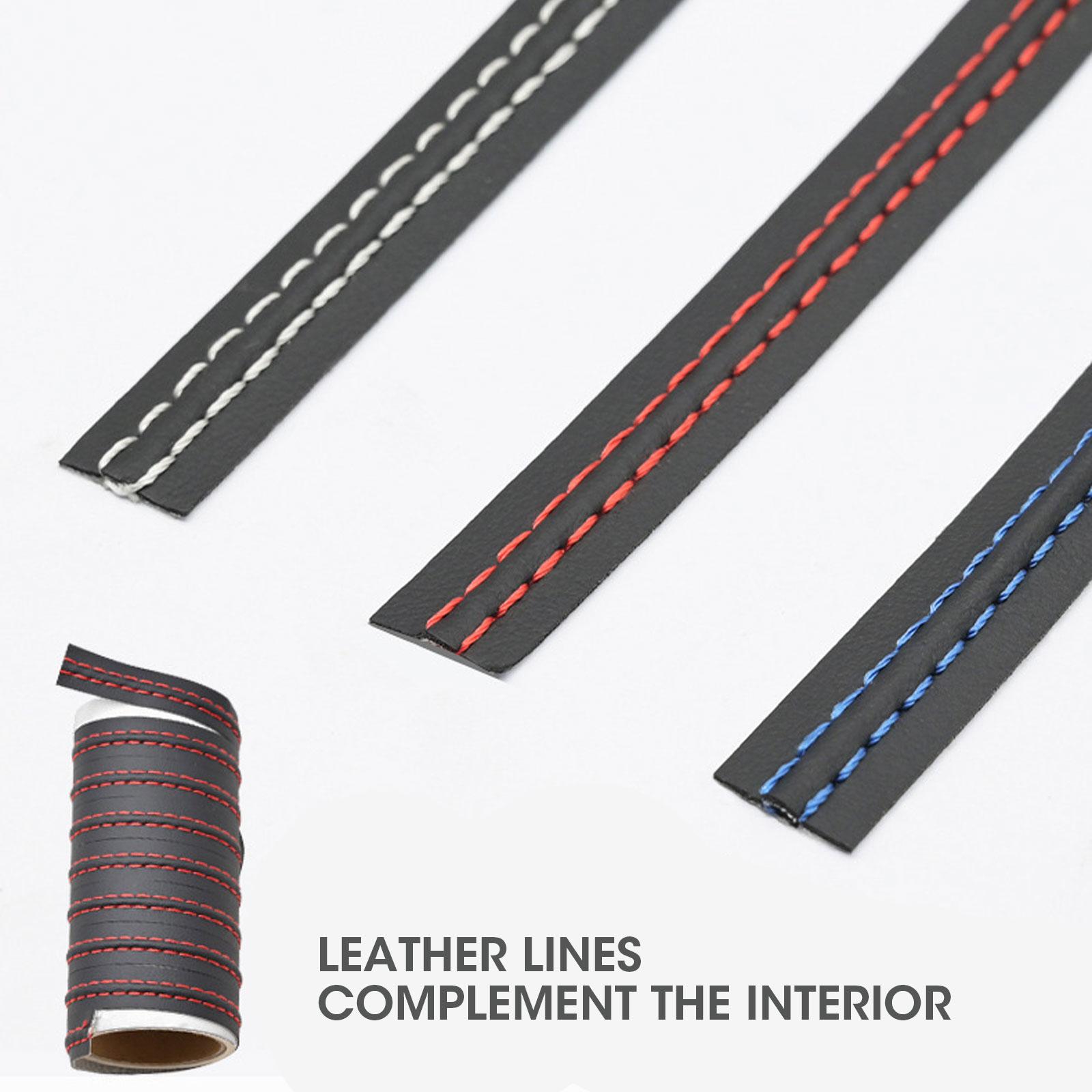 

Self-adhesive Molding Trim Car Interior Auto Styling Dashboard PU Leather Decoration Line DIY Braid Strip Car Accessories белый