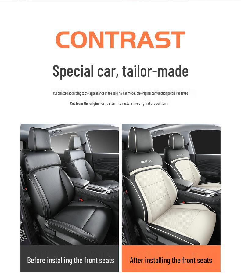 Wuling Xingyun 2023 Universal Seat Cover - All Season, Full Coverage Car Interior Cushion.