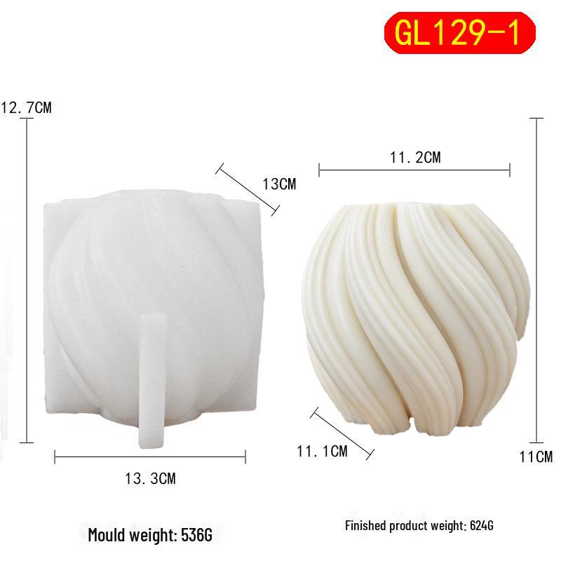 

Силиконовая форма для ароматерапевтической свечи Chou Kai Rotating Wave - гипсовая форма для домашнего декора своими руками