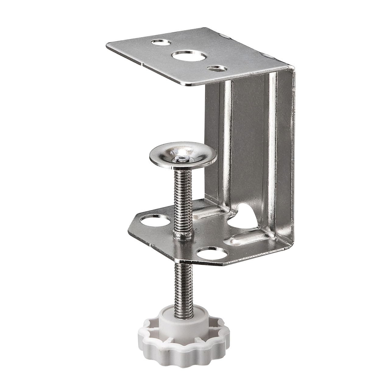 Sanwa Supply Desk Mounting Width Clamp, Silver, 10-40mm, TAP-F37CLAMP