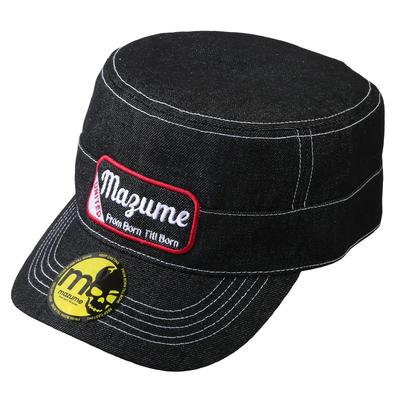 Mazume Work Cap III Schwarz Einheitsgröße MZCP-603-01 Denim, (56-60cm)