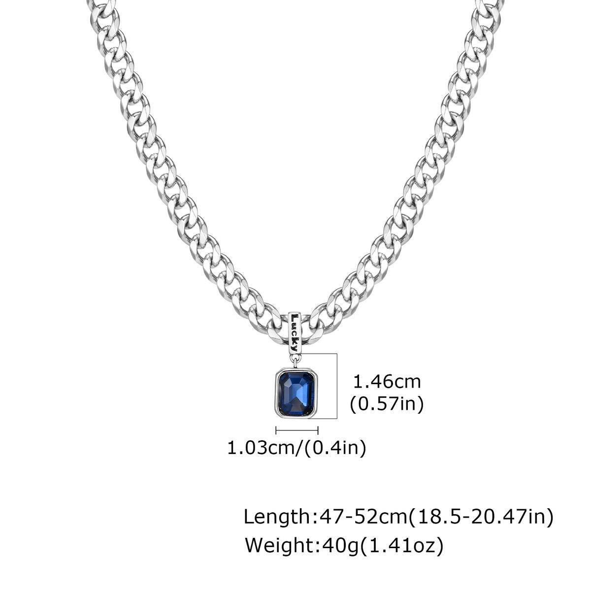

Vnox Geometric Square Tiger Eye Stone Pendant Necklaces, Stainless Steel Lucky Collar, Cuban Link Chain Chokers for Men Boys Him