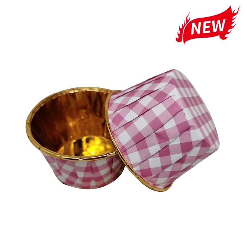 50pcs Large Cupcake Paper Cup Oilproof Cupcake Liner Baking Cup Tray Case Wedding Party Cake Stand Silicone Molds