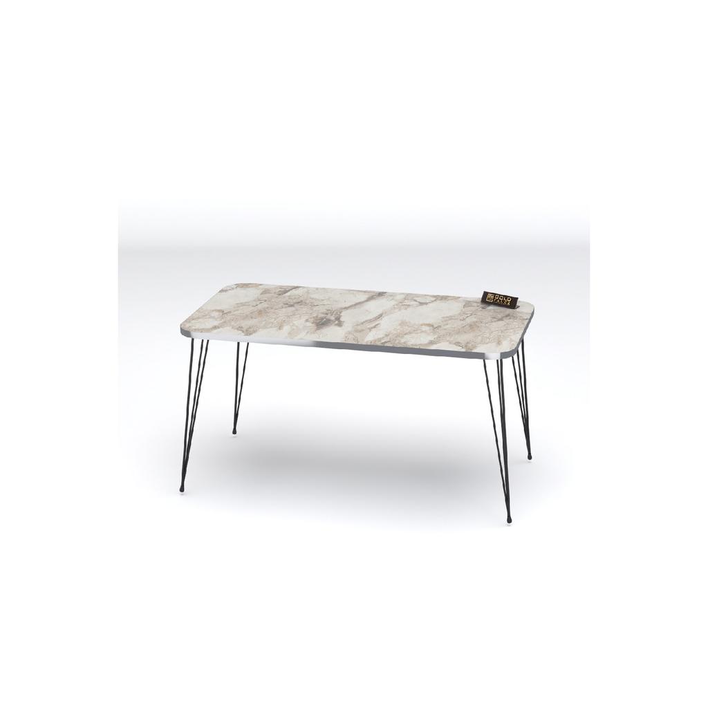 Coffee Table Kr Black Wire Leg Silver Walnut