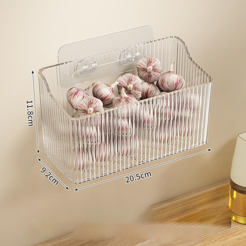 

Корзина для хранения имбиря и чеснока на кухне, корзина для хранения, подвесная корзина, имбирь и чеснок, настенная корзина для хранения, ящик для хранения на кухне 1-tier белый