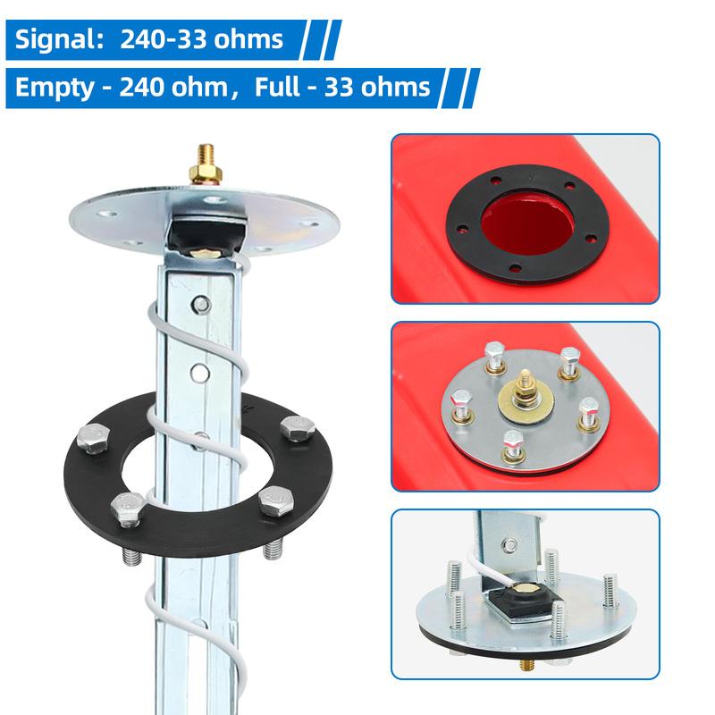 Auto Fuel Float Sensor 0~90 Ohm/0-190ohm/240-33ohm Stainless Steel Fuel Level Oil Tank Sender For 4/6/8 Cylinder Fuel Gauge