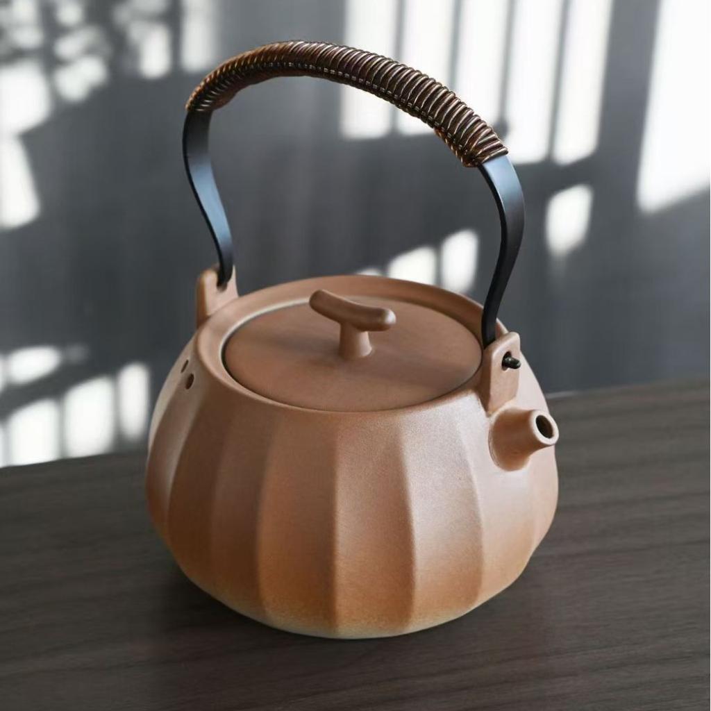 Coarse Pottery Brewed Teapot, Fireplace Brewed Teapot, Open Flame Candle, Beam Pot, Simple Warm Tea Set, Outdoor Brewing Teapot, No