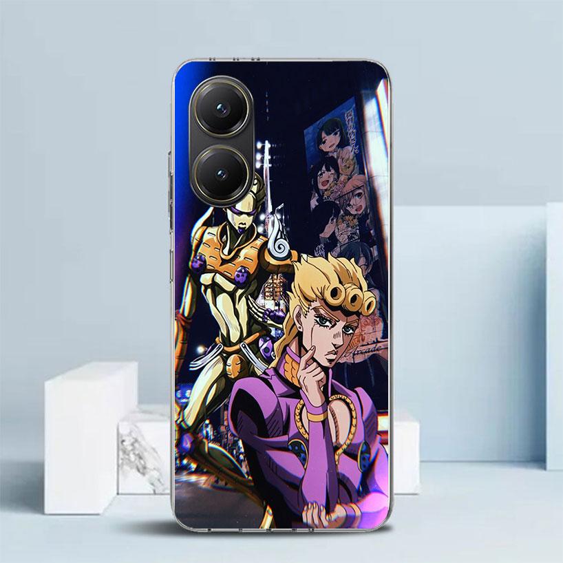 JoJo Adventure Giorno Giovanna Soft Cover for Xiaomi Poco F7 Ultra X7 X6 X5 Pro M7 Phone Case Redmi 15 15C 13 13C 12 12C 10 10C