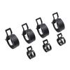 130PCS Spring Band Type Action Fuel Line Silicone Vacuum Hose Pipe Clamp Low Pressure Air Clip Fasteners Assortment Kit Black