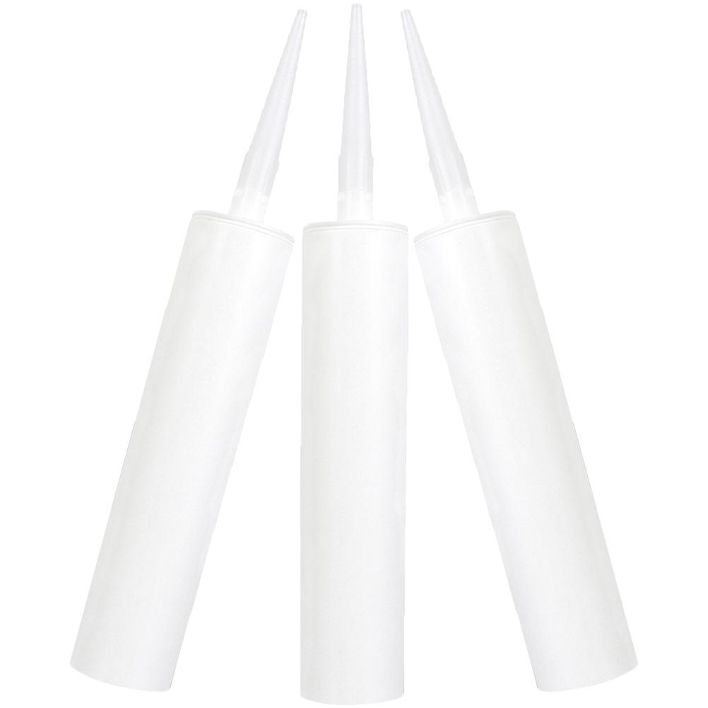 3 Pcs Reusable Empty Caulking Tubes Dispenser Sealant Grouting Repair Tool Glass Adhesive Packaging Container For Latex Cracks