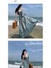 Women's Bohemian French-Style Summer Travel Dress - Elegant Beach & Vacation Wear