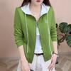 Women's Trendy Hooded Spliced Two-Piece Long-Sleeve T-Shirt, Spring/Autumn 2025 Collection